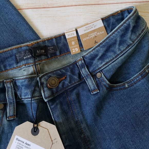 PrAna Sienna Stretchy Jeans in True Blue Organic Cotton Women's Size 8/29 - Picture 11 of 12